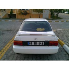 TOYOTA COROLLA SPOYLER EFSANE KASA 93-98 ışıklı (polyester-boyasız)