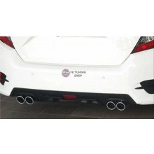 HONDA CİVİC FC5 DİFÜZÖR DÖRT ÇIKIŞLI MODEL SİYAH RENK