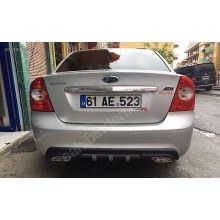 FORD FOCUS 2 SEDAN DİFÜZÖR CİFT EGZOZ GÖRÜNÜMLÜ PLASTİK