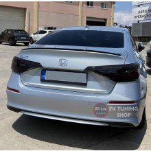 Honda Civic FE Arka Spoyler Hybrid Dizayn 2022 ve üzeri Pianoblack Boyalı - Plastik