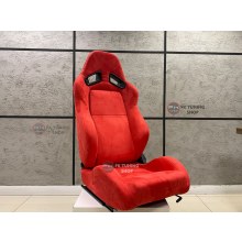Recaro Model Spor Koltuk Yarış Koltuğu 2 Adet Kırmızı Renk Alcantra