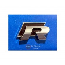 R LOGO METAL BAGAJ-ÇAMURLUK (YAPIŞTIRMALI) Siyah renk