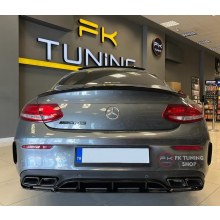 Mercedes Benz W205 Coupe Edition 1 Arka Difüzör & Siyah Egzoz Uçları 2014 ve üzeri