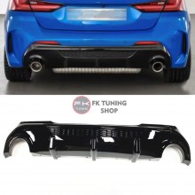 Bmw F40 uyumlu 1.35 Dizayn Arka Difüzör (pianoblack-ithal plastik) 