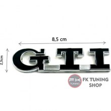 GTİ LOGO METAL PANJUR UYUMLU (VİDALI) Siyah renk
