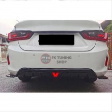 Honda City Arka Difüzör Ledli 2020 ve üzeri Pianoblack-Plastik