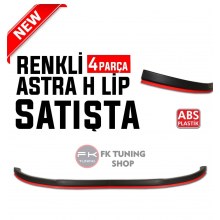 ASTRA H LİP HER ARACA UYGUN PLASTİK ÜNİVERSAL KIRMIZI ÇİZGİLİ