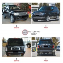 Range Rover Vogue 2002-2011 uyumlu 2018 üzeri Facelift Body Kit Seti