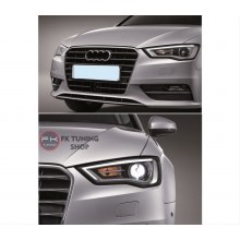 Audi A3 S3 Dizayn Ön Far Seti 2013-2016 (HALOJEN FARLI ARAÇLAR İÇİN)