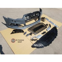 Audi A6 Rs6 Ön Tampon Seti + Ön Panjur 2015-2018 Krom Çerçeve 