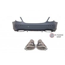 Mercedes Benz W213 Amg Arka Tampon Seti + Arka Difüzör + Egzoz Uçları 2016-2019 Mercedes Benz W213 Amg Arka Tampon Seti + Arka Difüzör + Egzoz Uçları 2016-2019