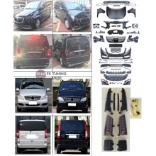 Mercedes Benz Vito W639 2006-2014 uyumlu W447 FACELİFT Dönüşüm Maybach Body Kit Seti 