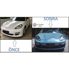 Porsche Panamera GTS Body Kit Seti Facelift 2018 Görünüm 2011-2013 uyumlu - Farlar Dahil