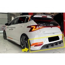 Hyundai İ20 Arka Tampon Eki Difüzör (polyester-boyasız) 2020-2023