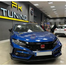 Honda Civic Fc5 Wild Typer Ön Tampon Seti + Ön Panjur 2016-2021 (plastik-boyasız