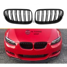 BMW E92 E93 LCİ BÖBREK ÖN PANJUR (2010-2012) ÇİFT ÇİZGİ PİANOBLACK