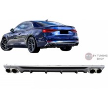 Audi A5 S5 Arka Difüzör 2016-2019 (ithal plastik) 2 kapı & 4 kapı S-Line Uygun