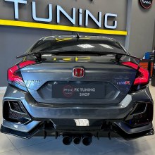 HONDA CİVİC FC5 TYPER ARKA TAMPON SETİ makyajlı görünüm (boyasız plastik HONDA CİVİC FC5 TYPER ARKA TAMPON SETİ makyajlı görünüm (boyasız plastik