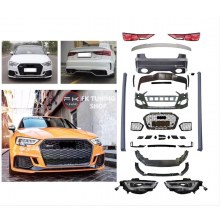 Audi A3 2013-2016 Sedan uyumlu 2017 üz RS3 Görünüm Body Kit Seti