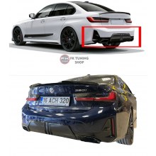 Bmw G20 Lci 3.40 Dizayn Arka Difüzör + Egzoz Uçları (pianoblack-ithal) 2022 ve üz.