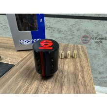 SPARCO VİTES TOPUZU KIRMIZI MAVİ DETAYLI SİYAH RENK HER ARACA UYGUN