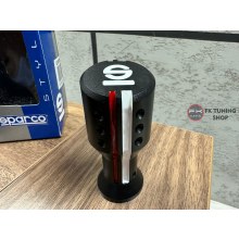 SPARCO VİTES TOPUZU KIRMIZI BEYAZ DETAYLI SİYAH RENK HER ARACA UYGUN