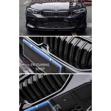 Bmw G20 LCİ 3 Serisi 2022 ve üz M3 Dizayn Ledli Ön Panjur Seti Pianoblack
