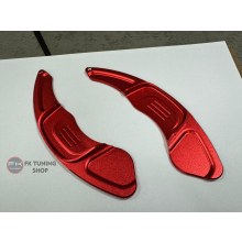 Vw Golf 7 R line - Gti Direksiyon uyumlu - Jetta 15-21 F1 Paddle Shift Vites Kolu Kulakçık Kırmızı