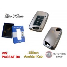 Volkswagen Passat B8 Yeni Nesil Anahtar Kabı Kılıfı Silikon Gri Renk 1 Adet Volkswagen Passat B8 Yeni Nesil Anahtar Kabı Kılıfı Silikon Gri Renk 1 Adet