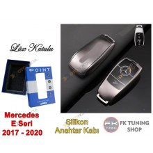Mercedes Benz W213 2016-2019 ANAHTAR Kabı Kılıfı Silikon Gri Renk 1 Adet