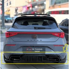 CUPRA LEON ARKA DİFÜZÖR TAMPON EKİ + SAĞ SOL FLAP (pianoblack plastik