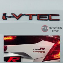 İ-VTEC LOGO METAL (YAPIŞTIRMALI) Kırmızı/Siyah renk 13 cm