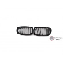 Bmw X5 - X6 E70 M Böbrek Seti Ön Panjur Çift Çizgi Pianoblack 2008-2014