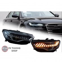 Audi A6 4G 2012-2015 uyumlu Led Ön Far Seti RS6 dizayn