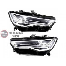 Audi A6 4G 2016-2018 uyumlu Led Ön Far Seti Matrix dizayn