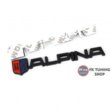 ALPİNA LOGO METAL (YAPIŞTIRMALI) Siyah Renk 13.5 cm 