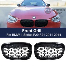 Bmw F20 F21 Ön Panjur Seti Böbrek Diamond Dizayn Full Pianoblack 1 Serisi 2010-2014