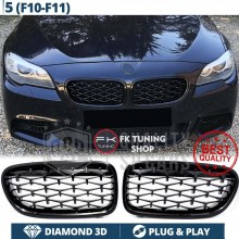 Bmw F10 Ön Panjur Seti Böbrek Diamond Full Pianoblack 2010-2016