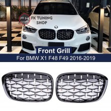 Bmw X1 F48 F49 Ön Panjur Seti Böbrek Diamond Krom-Pianoblack 2016 ve üzeri Bmw X1 F48 F49 Ön Panjur Seti Böbrek Diamond Krom-Pianoblack 2016 ve üzeri