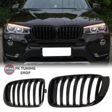 Bmw F25 F26 X3 X4 Ön Panjur Seti Böbrek Tek Çizgi Pianoblack 2014-2017
