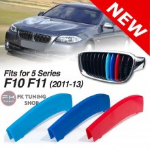 Bmw F10 uyumlu Ön Panjur Şeriti M Renkler 2010-2013