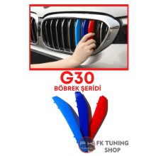 Bmw G30 uyumlu Ön Panjur Şeriti M Renkler 2017-2020