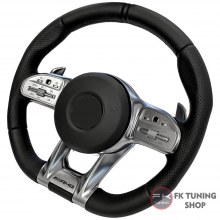 Mercedes Benz W205 - W213 uyumlu Amg Direksiyon Seti Krom - Siyah 