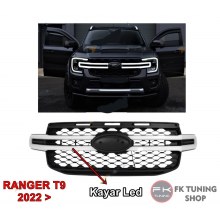 Ford Ranger T9 Ön Panjur Seti Beyaz Kayar Led Panelli (xlt-sport-wildtrack 22 üz