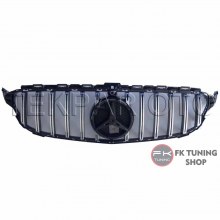MERCEDES BENZ W205 GTR ÖN PANJUR KAMERA DELİKLİ 2014-2018 KROM-SİYAH MERCEDES BENZ W205 GTR ÖN PANJUR KAMERA DELİKLİ 2014-2018 KROM-SİYAH