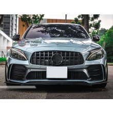 Mercedes Benz W205 Black Mamba Dizayn Ön Tampon + Ön Panjur Seti 2014-2021