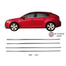 CHEVROLET CRUZE KROM CAM ÇITASI 6 PARÇA HATCBACK