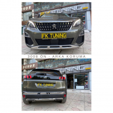 Peugeot 3008 Ön - Arka Tampon Koruma 2016-2019