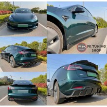 Tesla Model 3 Aero Body Kit Seti Pianoblack Renk