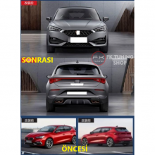 Seat Leon uyumlu Cupra Dizayn Body Kit Seti 2021 ve üzeri